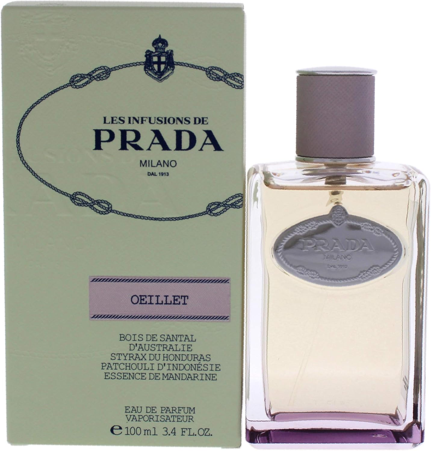 Prada Les Infusions Oiellet Eau de Parfum, 3.4 Ounce, clear - Image 1