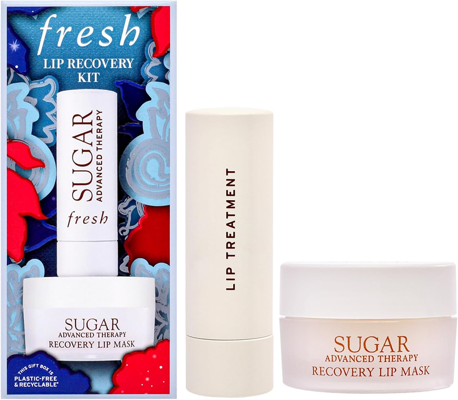 Fresh Lip Recovery Kit front view luxury lip care set