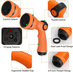 Dileogo hose sprayer nozzle displaying 10 pattern dial