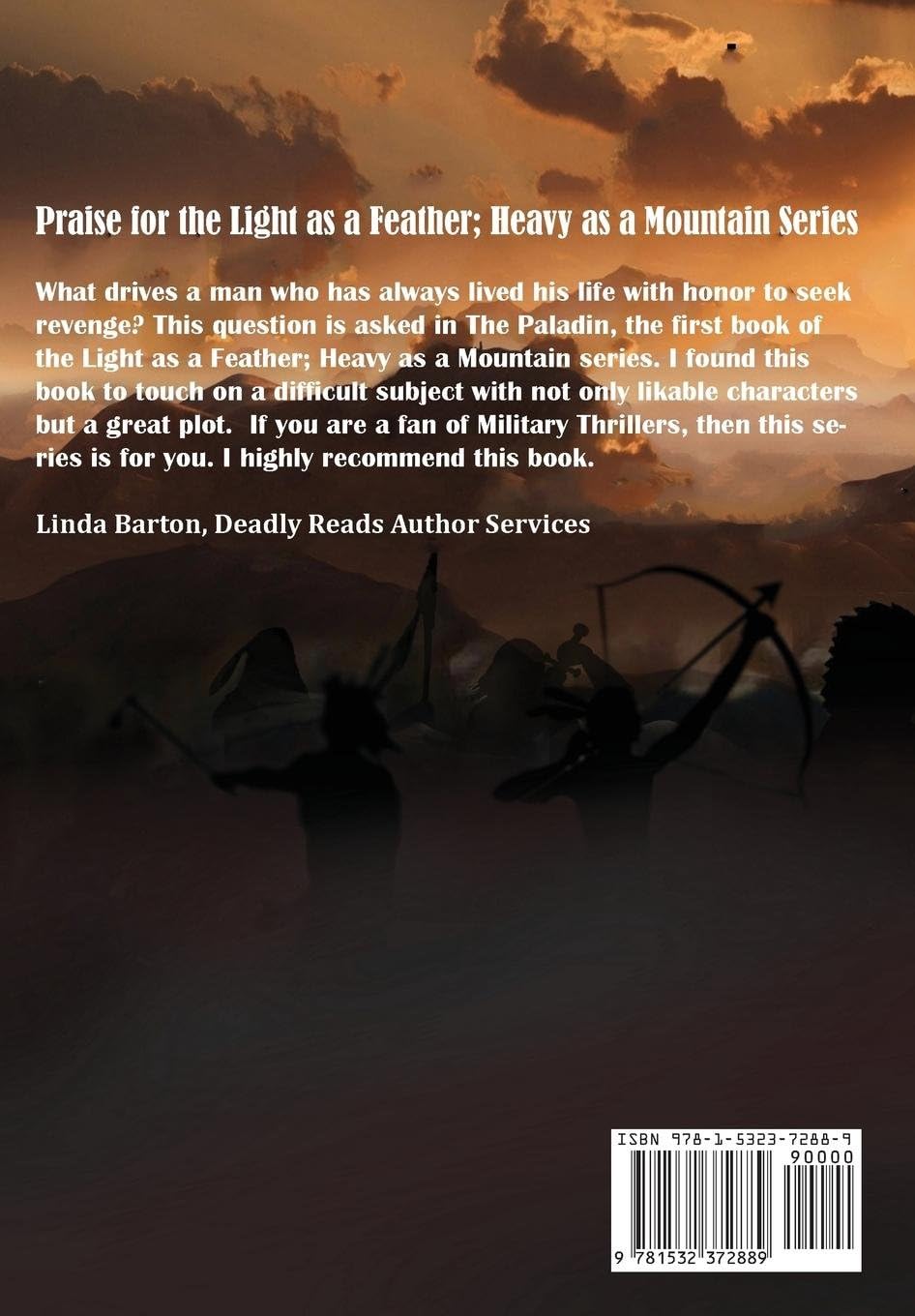 The Paladin Trial book spine and back cover details by G N Kenyon