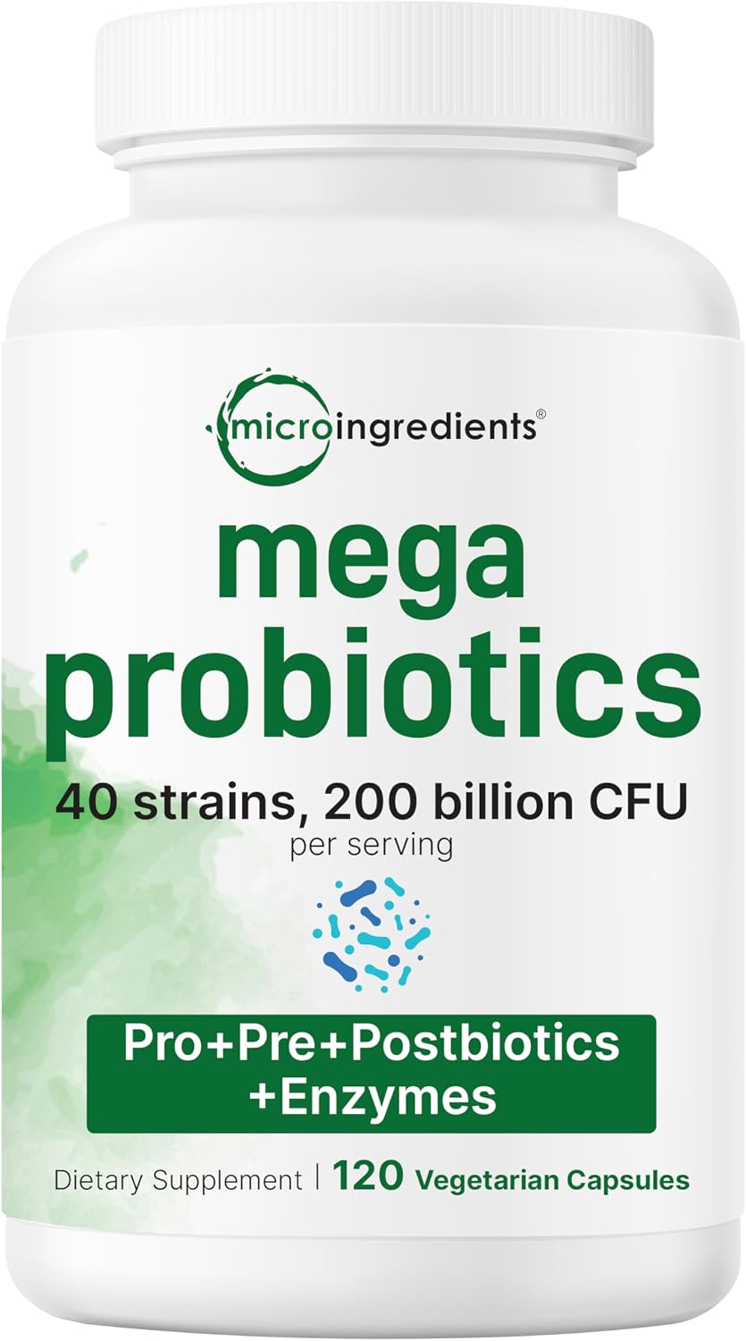 Micro Ingredients Probiotics front view bottle packaging