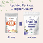 Micro Ingredients Organic Inulin Fiber Powder scoop portion and fine texture