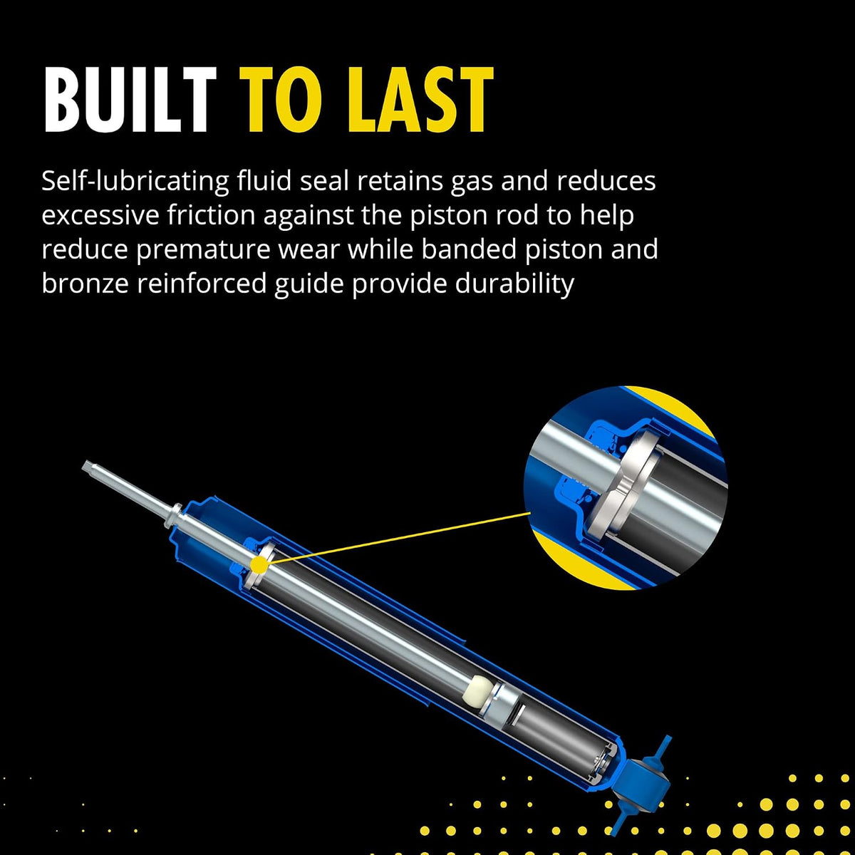 Monroe gas charged shock absorber mounting end profile