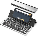 Geyes Foldable Bluetooth Keyboard Portable Folding Wireless Keyboard with Portable Pocket Size, Aluminum Alloy Housing for iPhone,iPad, Tablet,Laptops and Smartphones (Black) - Image 9