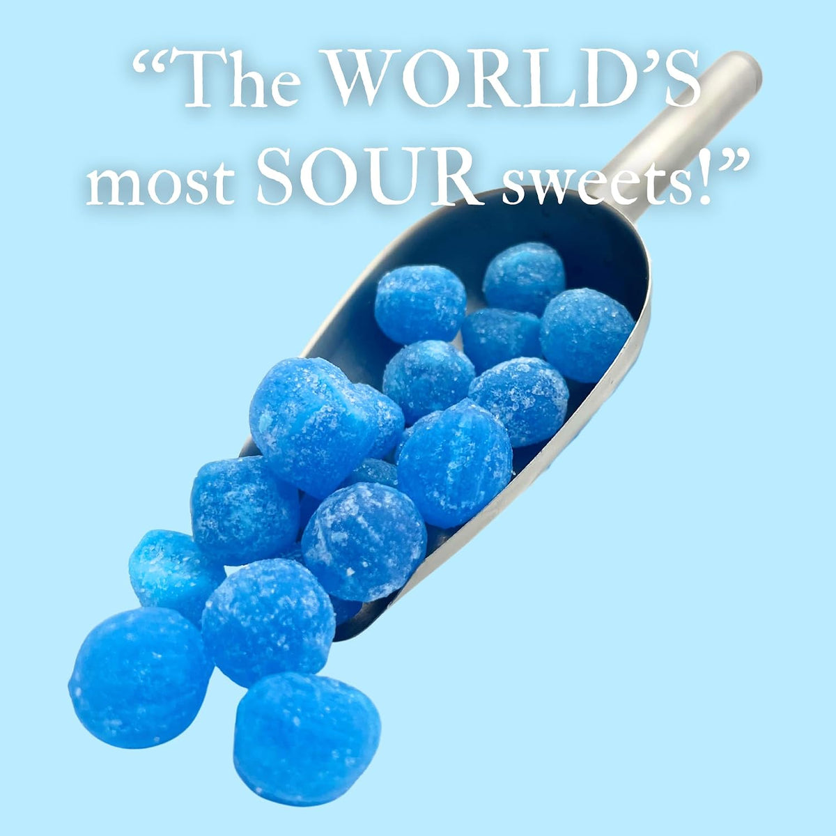 Top view of 250g bag of MyCandyShop sour candies