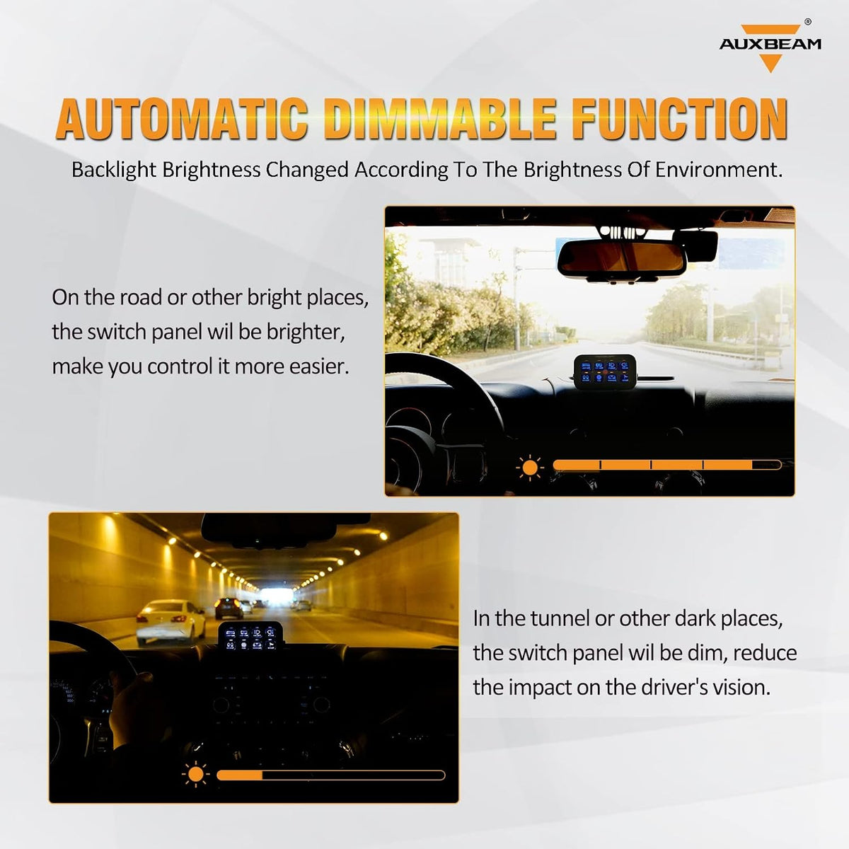 Auxbeam off road vehicle switch pod mounting brackets