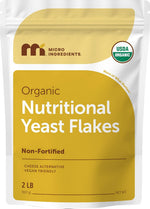 Micro Ingredients nutritional yeast flakes front view packaging pouch