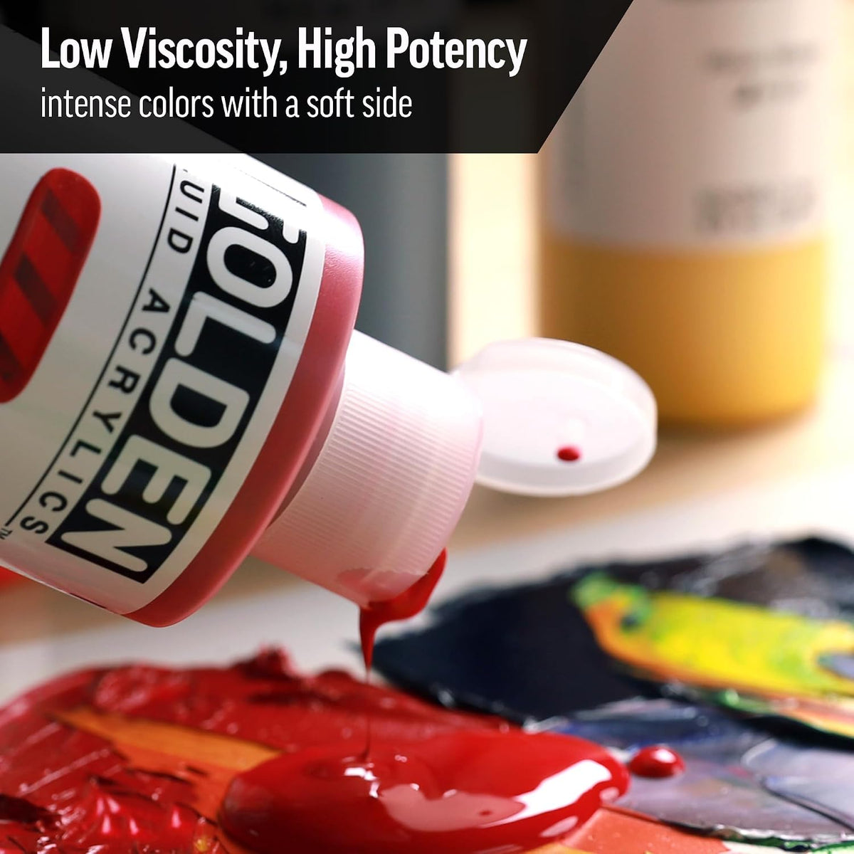 GOLDEN artist colors fluid acrylic packaging detail
