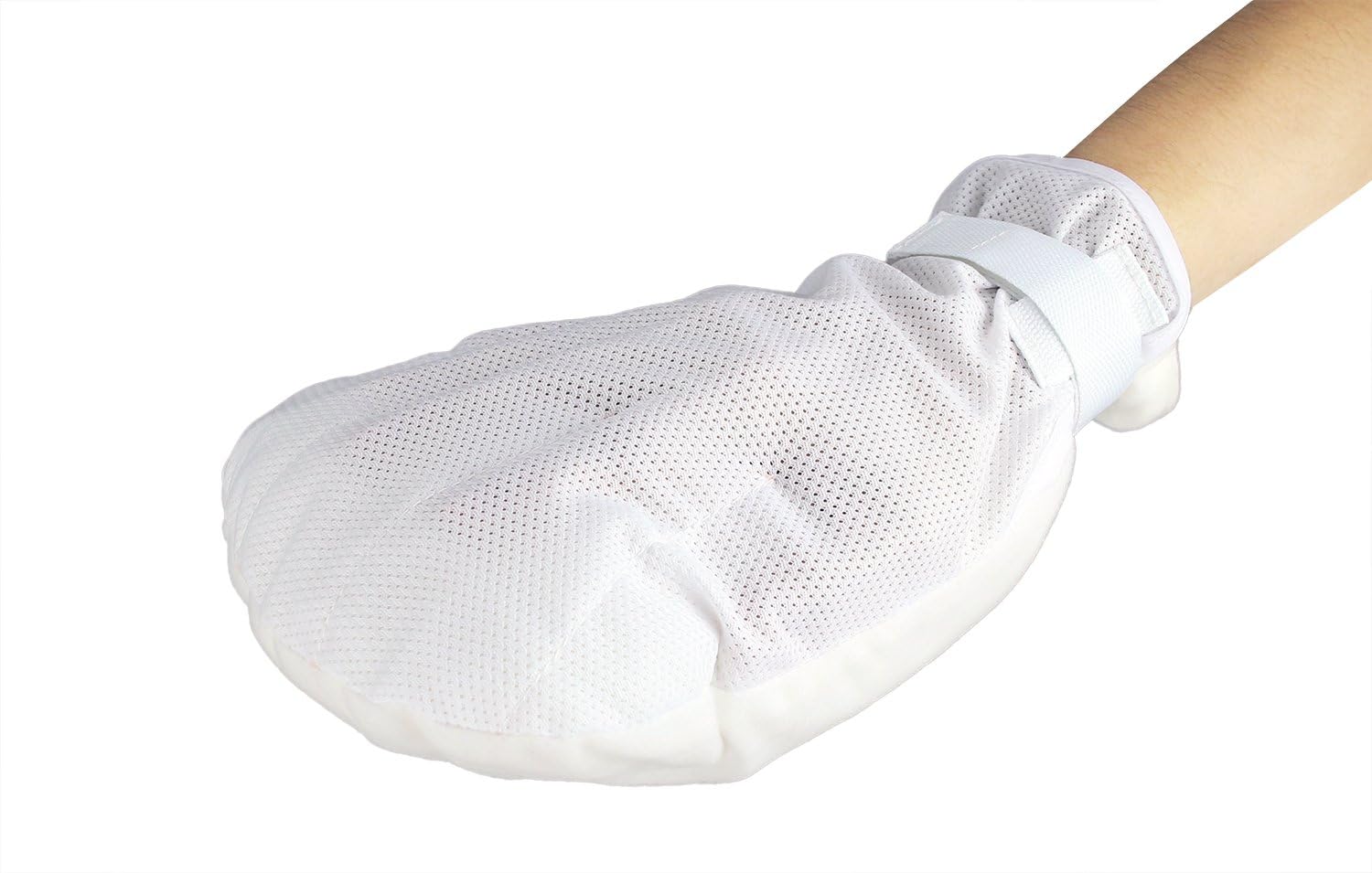 ObboMed® MB-1290N One Pair of Finger Control Mitt Protection Gloves - Protective Gloves with Hook and Loop Closure - Support Medical Treatments-Prevent Self-Harm-1 Pair - Image 1