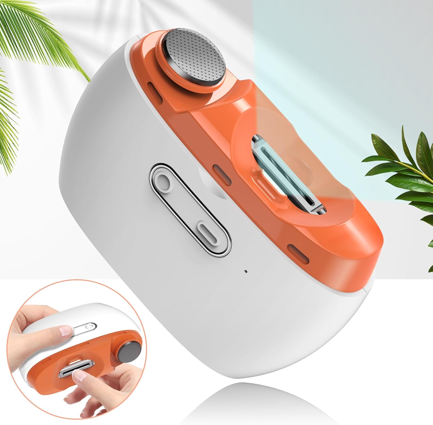 3-in-1 Electric Nail Trimmer for Thin Nails (Up to 1.4mm) â€“ USB Rechargeable Automatic Nail File for Baby & Seniors, 2-Speed, LED Light - Image 1