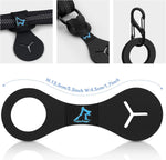 PuppyDoggy silicone pet waste bag dispenser attached to a retractable dog lead