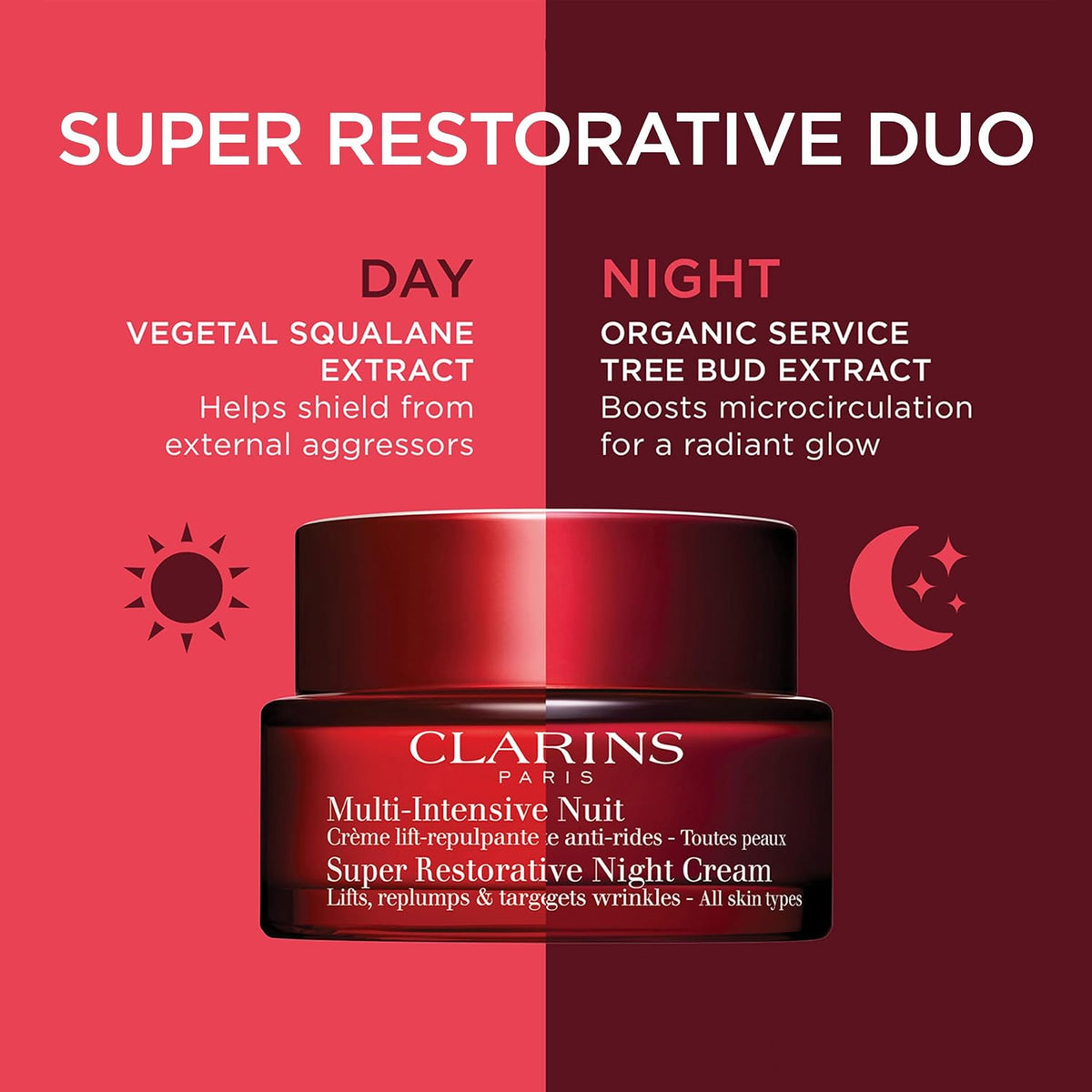 Clarins SPF 15 day cream displayed on a clean surface