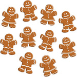 Beistle mini gingerbread cutouts front view holiday decor