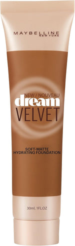 Close up of Maybelline Dream Velvet Foundation Nude shade label