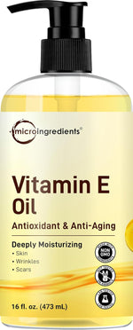 Micro Ingredients Bulk Size Vitamin E Oil 40,000 IU, 16 fl oz - Deep Moisturizing Skin, Face & Hair Oil for Dry Skin, Scars & Stretch Marks* - Fragrance-Free, Non-GMO, Cruelty-Free - Image 9