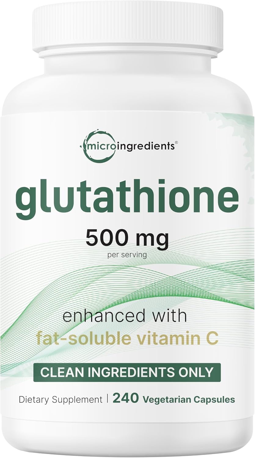 Micro Ingredients Glutathione 500mg front bottle view