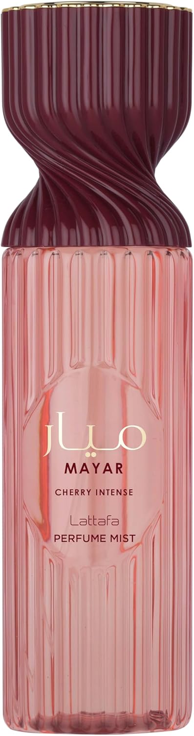 Lattafa Mayar Cherry Intense Perfume Mist 250ml - Sweet Gourmand Body Spray with Strawberry, Bergamot, Cherry Jam, Cacao, Vanilla, Patchouli & Amber Notes - Image 1