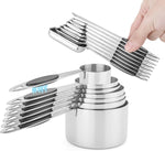 Magnetic Measuring Cups and Spoons Set, 15 Piece Stainless Steel Measuring Cups and Spoons for Measure Dry and Liquid Ingredients (Colorful) - Image 9