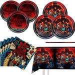 Dropy Stranger theme 41-piece party tableware set front view