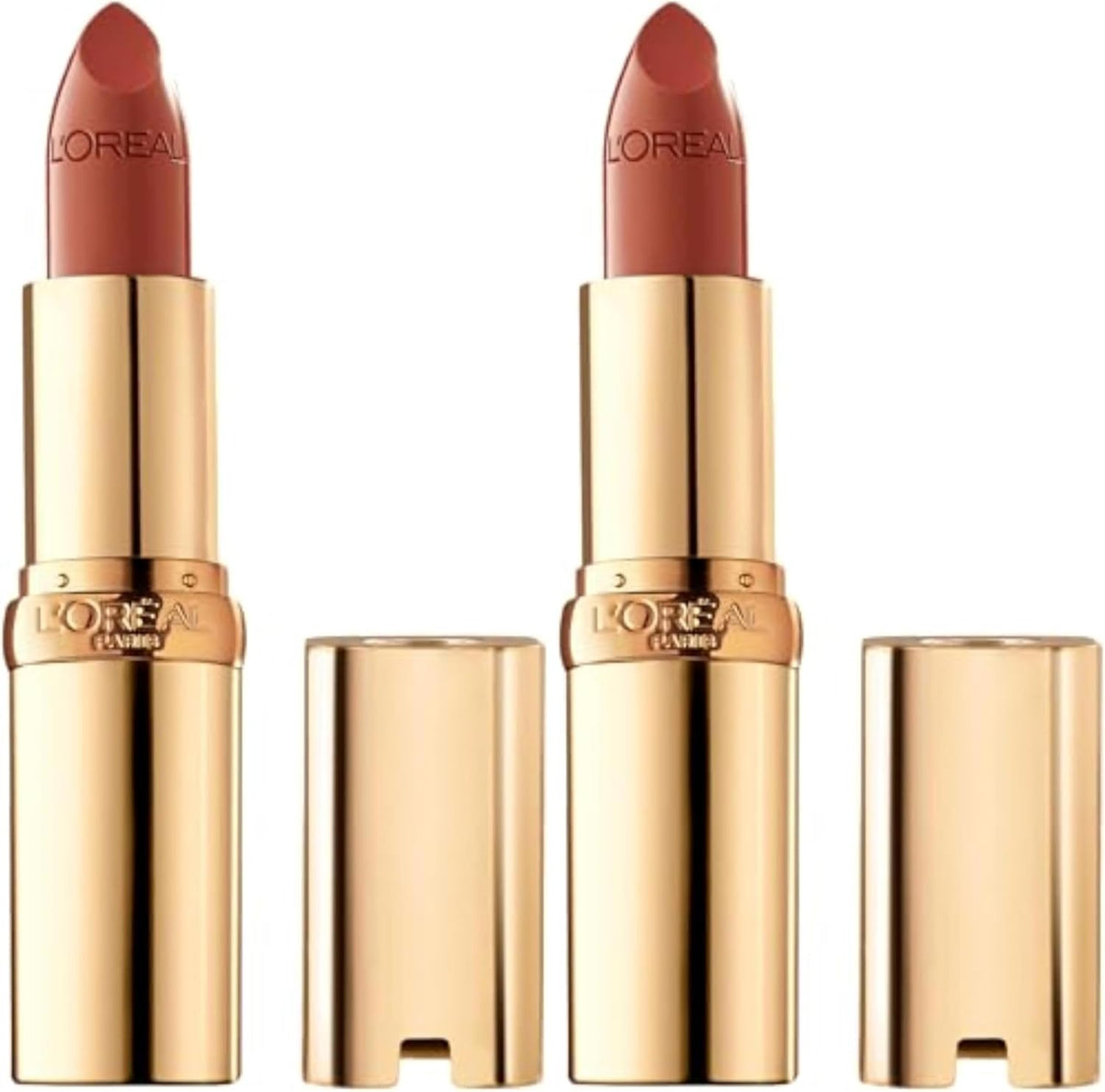 L'Oreal Paris Toasted Almond lipstick lifestyle flat lay