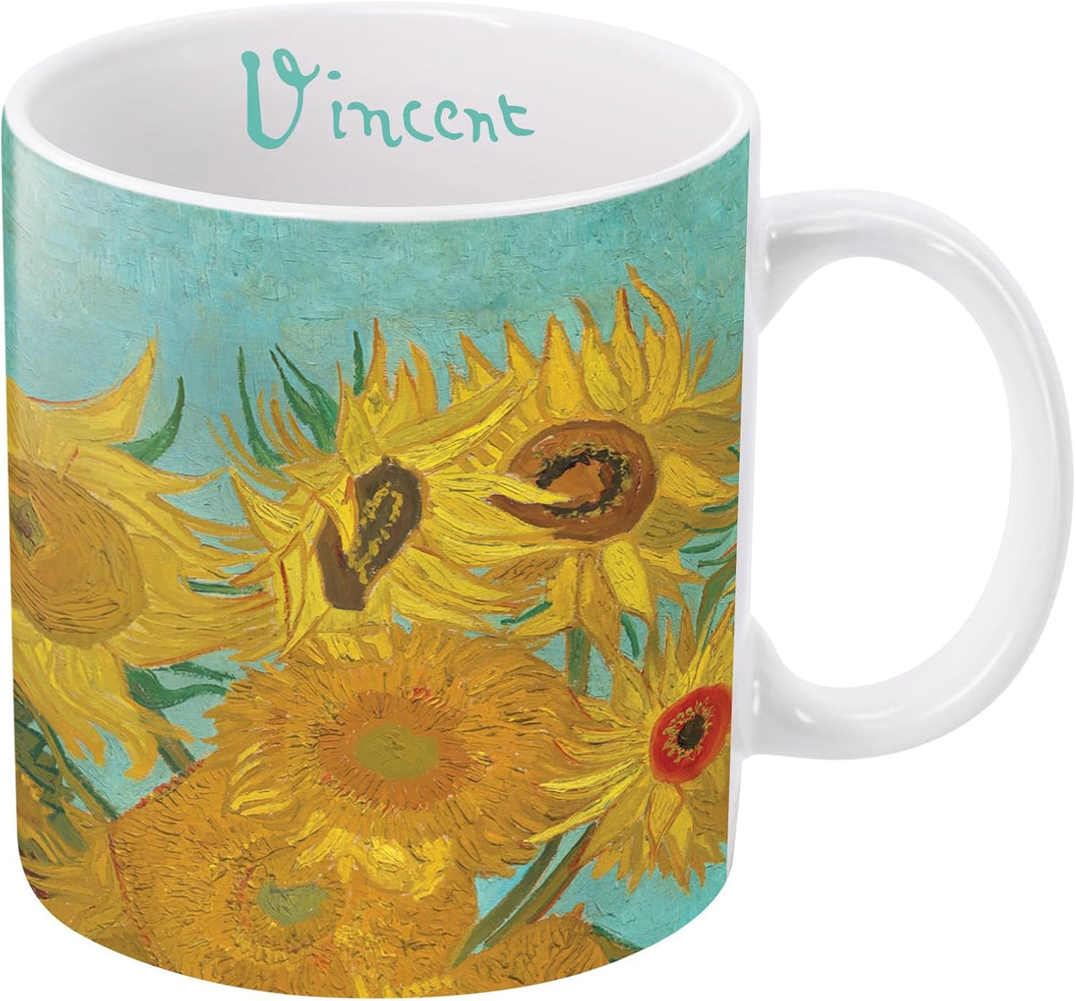RainCaper Van Gogh Cafe Terrace mug top-down interior view