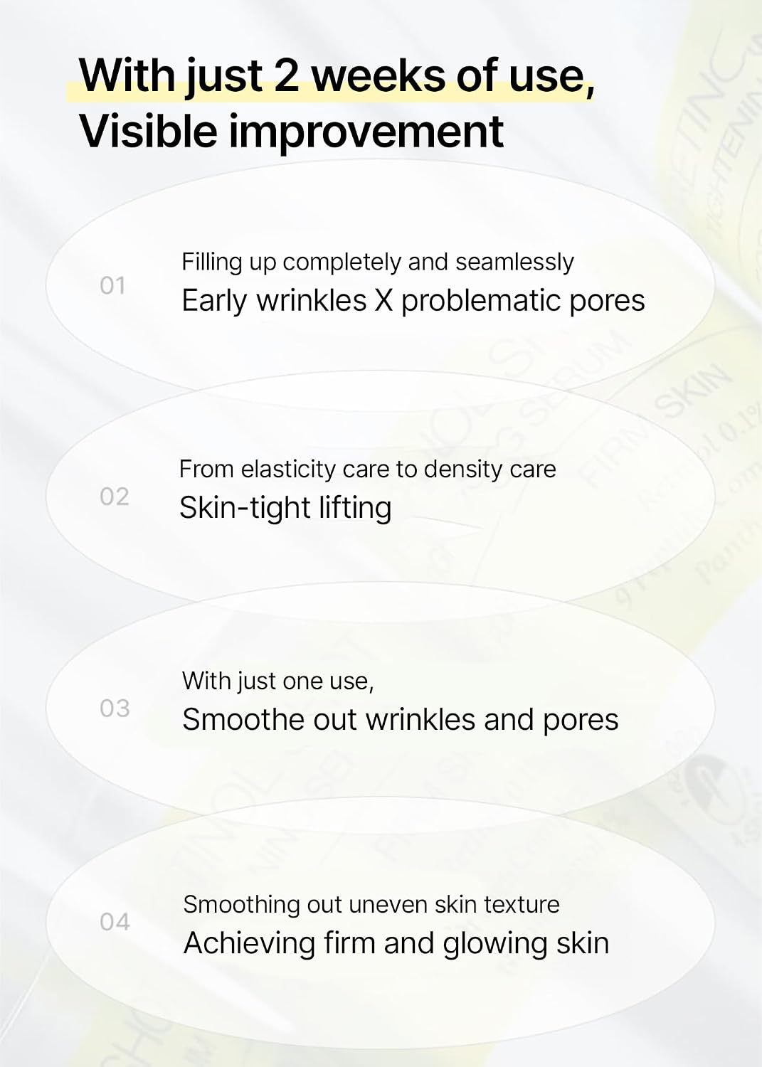 Celimax professional skin smoothing face serum application display