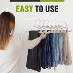 Spring Fever open ended space saving trouser hangers 10 pack