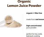 Micro Ingredients Organic Lemon Juice Powder fine texture display