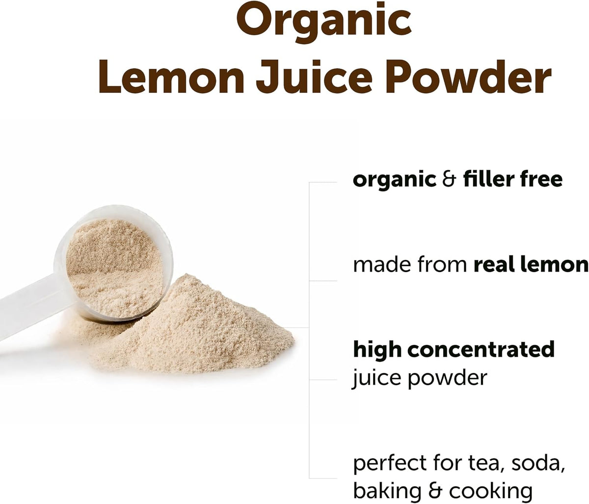 Micro Ingredients Organic Lemon Juice Powder fine texture display