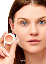 A'PIEU Honey & Milk Daily Lip Mask Peach side angle for size reference