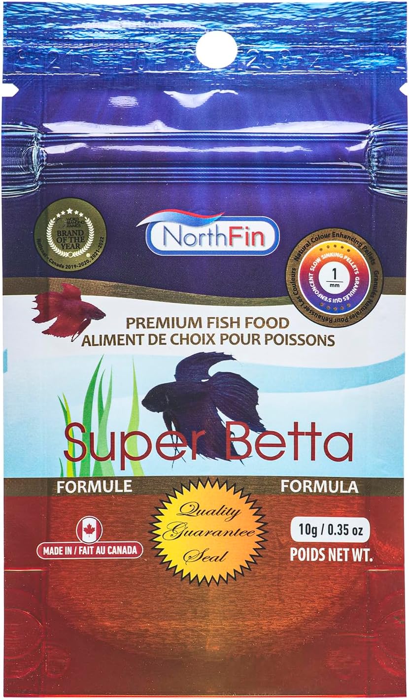 Northfin Super Betta fish food front view container