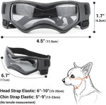 Petleso pet sunglasses demonstrating chin strap adjustability