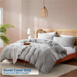 Nestl king size duvet cover folded fabric texture close up