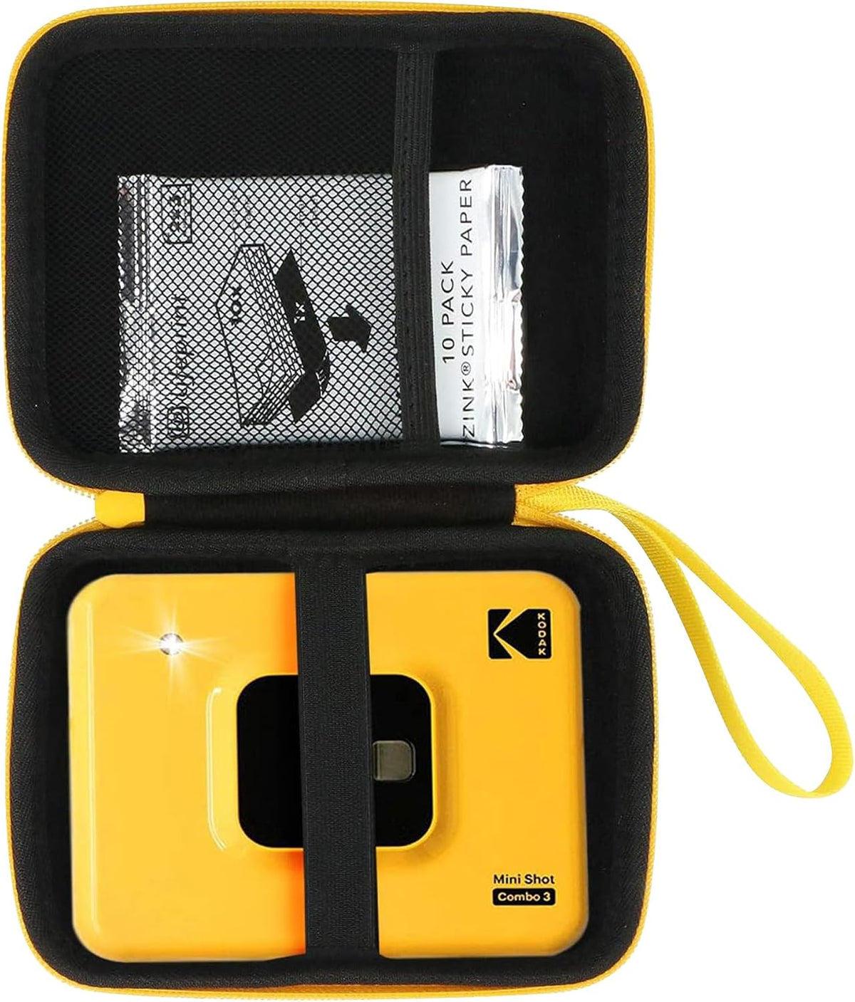 Aenllosi Kodak printer case side profile and yellow zipper detail