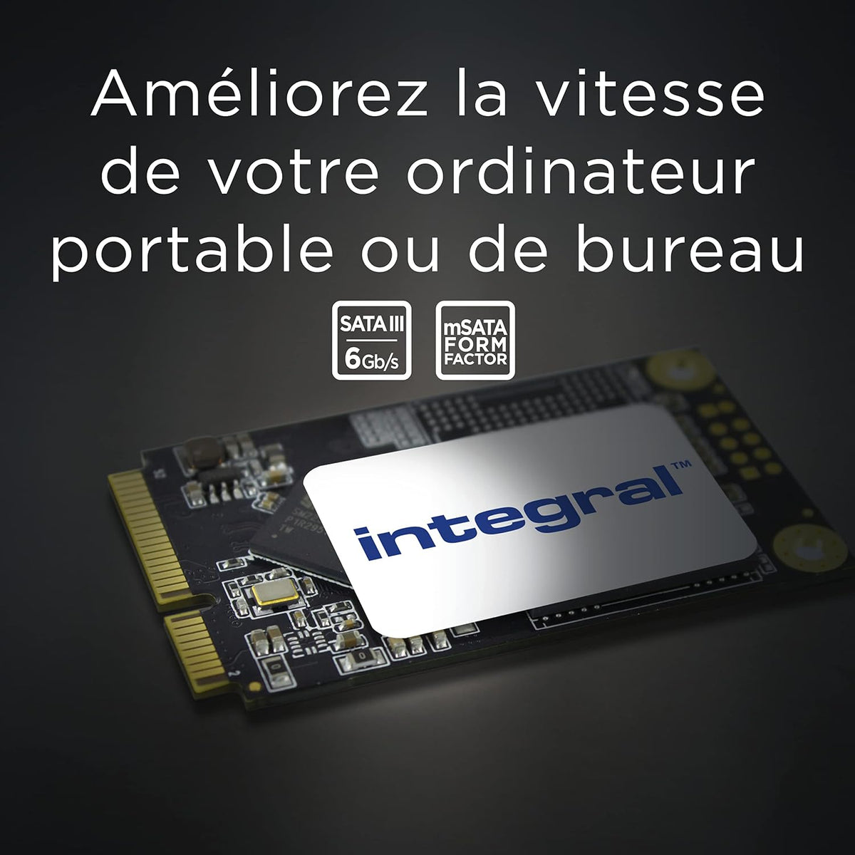 Integral 512GB SSD angled perspective highlighting form factor dimensions