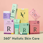Hyaluronic acid and fruit extract infused Rael hydration facial sheet mask for an at home spa experience.