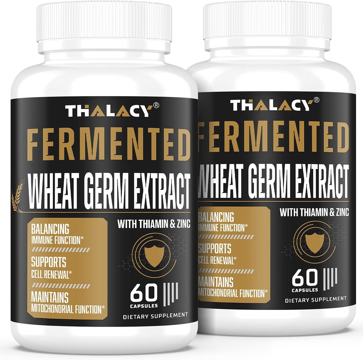 Thalacy Spermidine 13mg and 1300mg Wheat Germ Extract 120 Capsules bottle