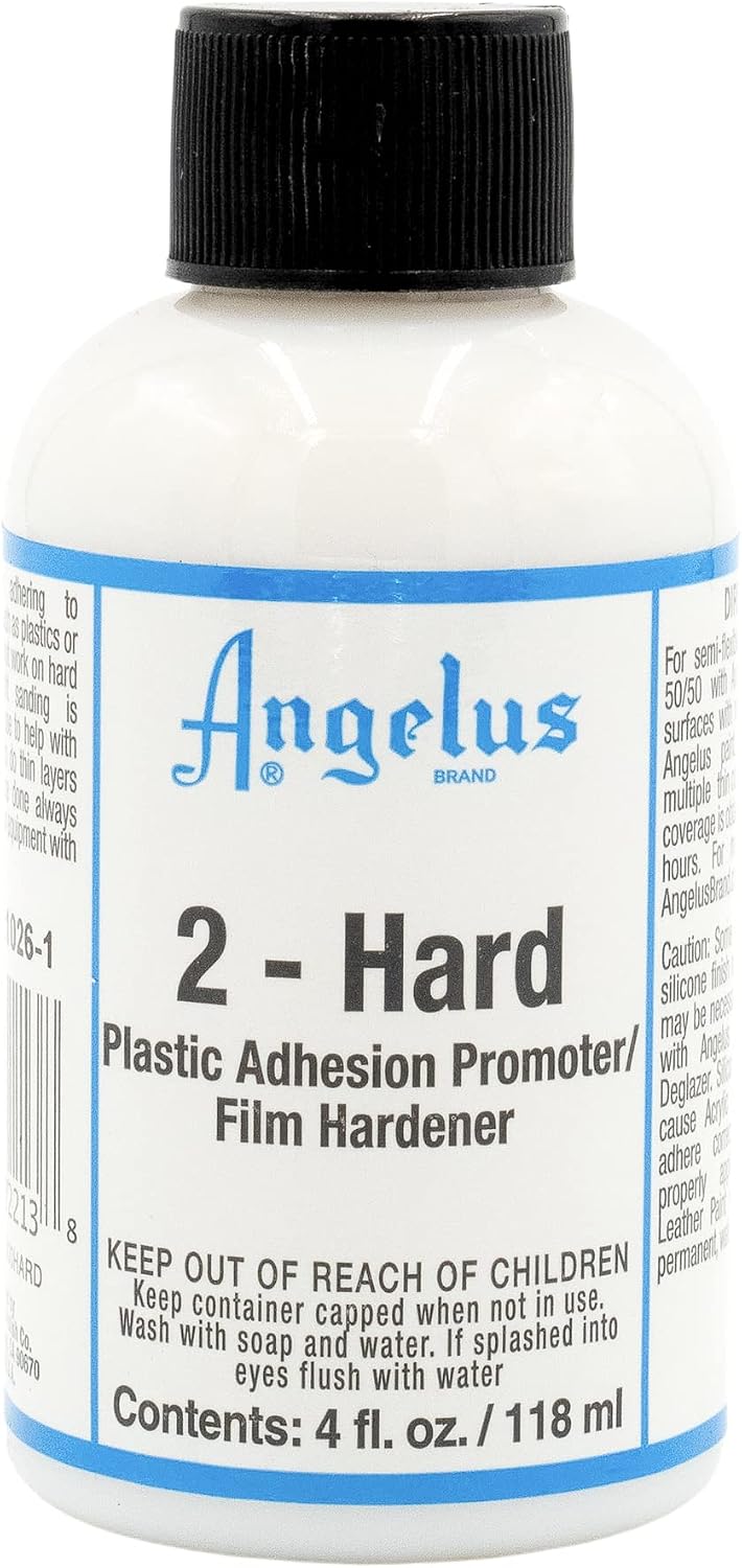 Angelus art supply packaging and jar