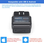 Veepeak scanner connected with smartphone app