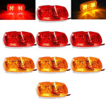 New Sun trailer marker light front view with amber lens
