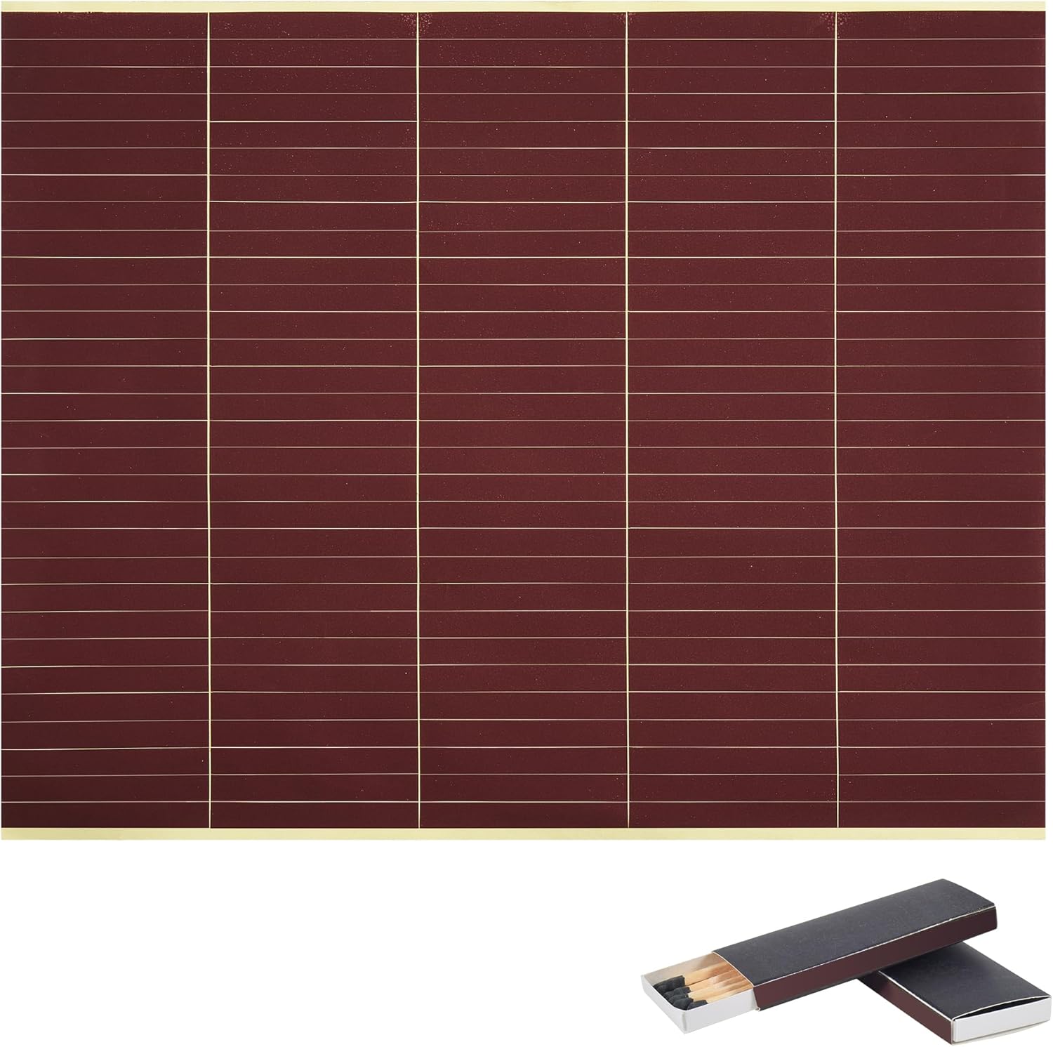NEWCOMDIGI self adhesive match striker paper front view showing large sheet with honeycomb pattern
