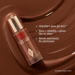 Charlotte Tilbury Hollywood Flawless Filter applied on cheekbones