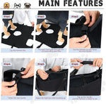 Dog Lift Harness with Pocket Full Body Dog Harness with Adjustable Handle Dog Carrying Sling Pet Legs Support Sling for Senior Dogs Joint Injuries Post Surgery Recovery Hiking,Black,XL - Image 4