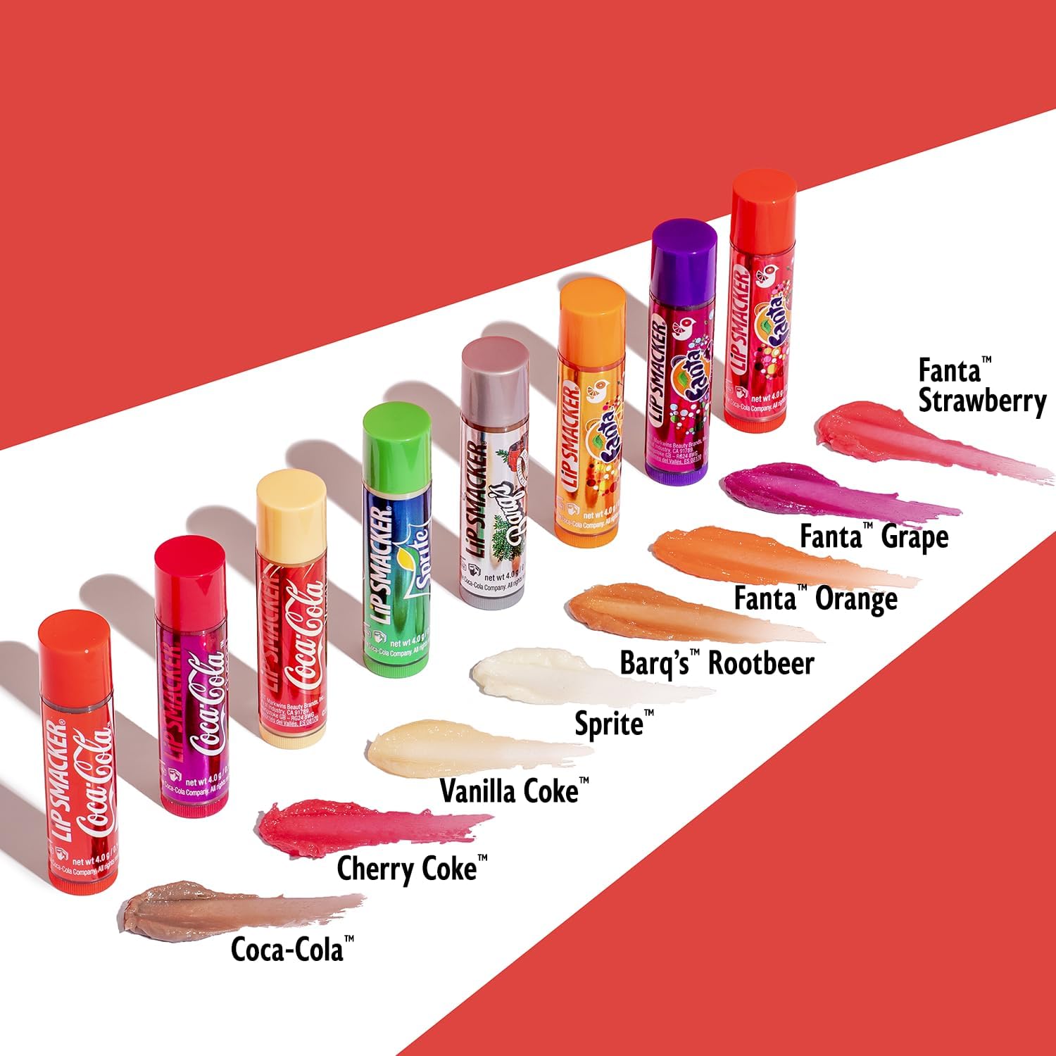 Lip Smacker 8 count party pack open package display