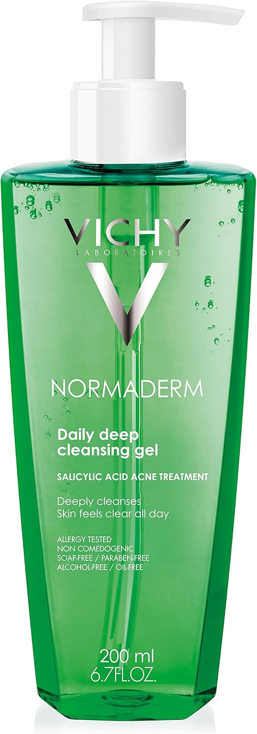 Vichy Normaderm Daily Deep Cleansing Gel front view face wash
