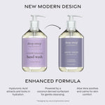 Deep Steep moisturizing hand cleanser bottle side profile
