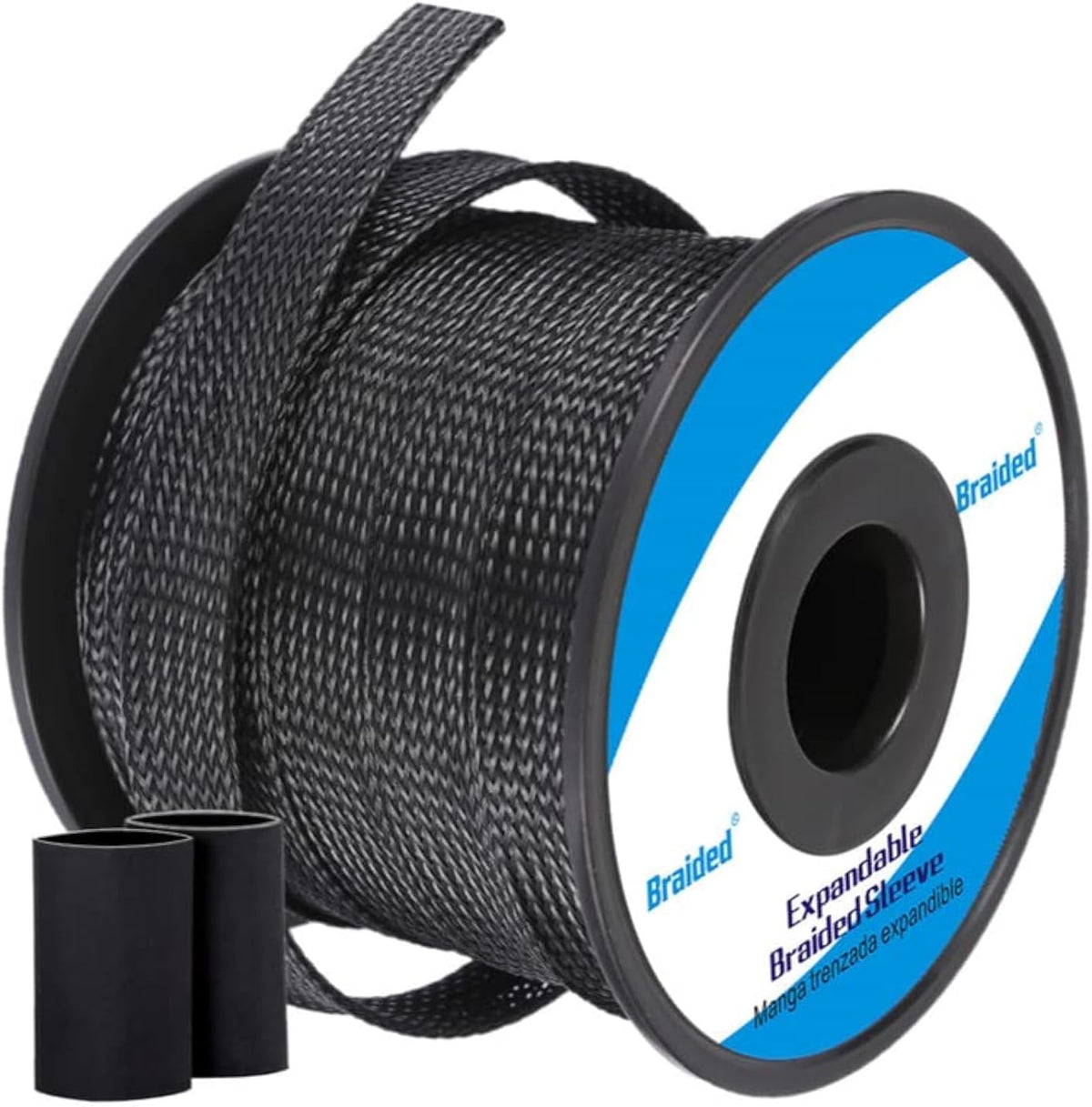 High temperature resistant braided cable sleeve package layout