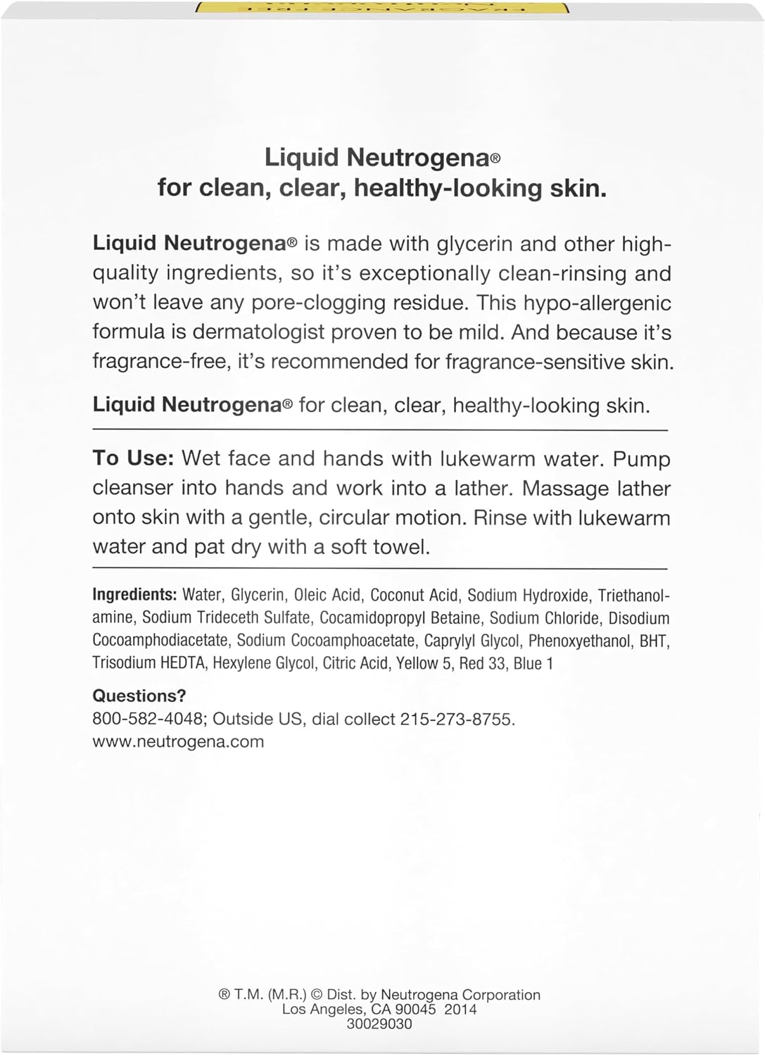 Neutrogena glycerin rich face cleanser full product set
