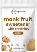 Micro Ingredients golden monk fruit sweetener front view packaging