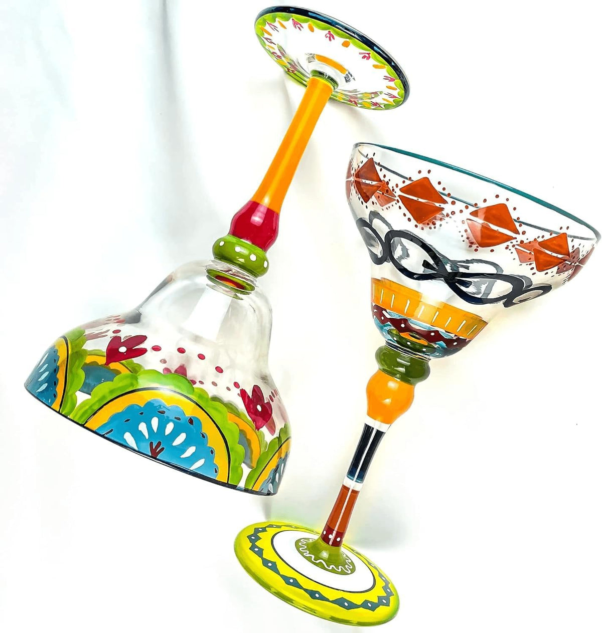 Supercap artisan bar glass geometric pattern detail